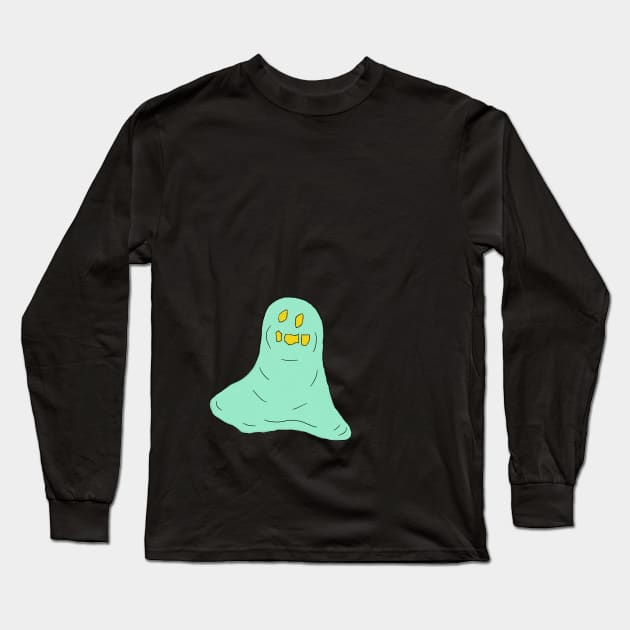 Green Blob - The Oddball Aussie Podcast Long Sleeve T-Shirt by OzOddball